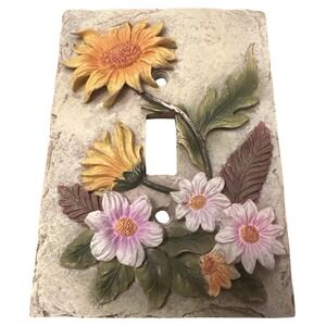 Unbranded Floral Light Switch Cover Multicolor Excellent 3D Sunflower